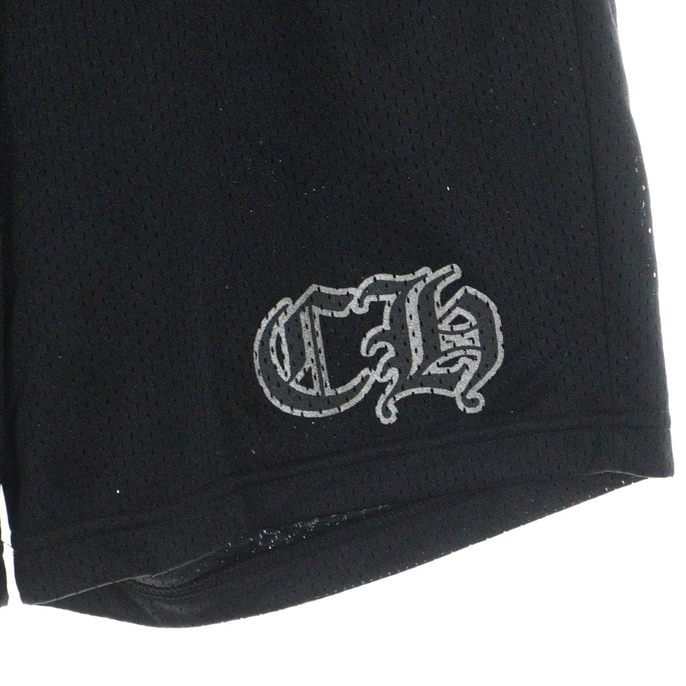 CHROME HEARTS(クロムハーツ) MESH WARM UP JERSEY CHプリントメッシュハーフパンツ ショーツ ブラック
