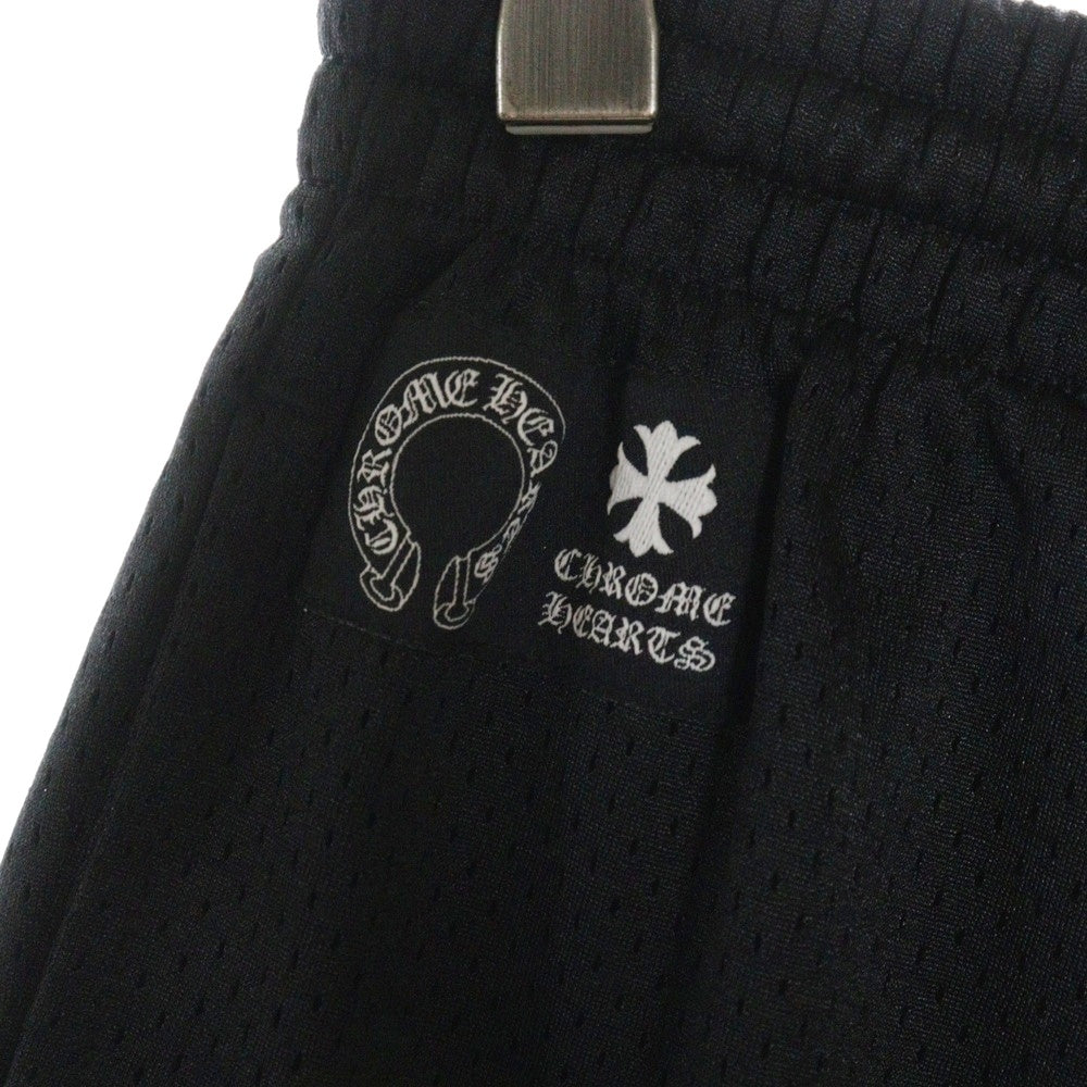 CHROME HEARTS(クロムハーツ) MESH WARM UP JERSEY CHプリントメッシュハーフパンツ ショーツ ブラック