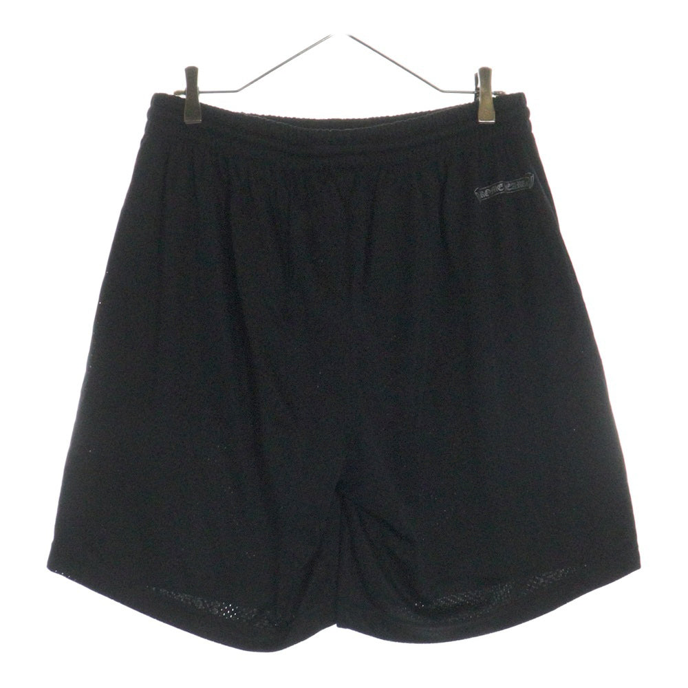 CHROME HEARTS(クロムハーツ) MESH WARM UP JERSEY CHプリントメッシュハーフパンツ ショーツ ブラック
