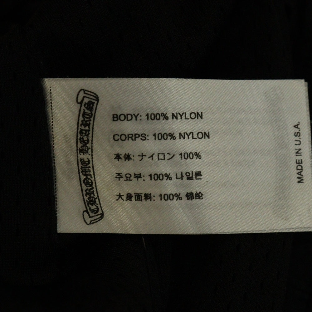 CHROME HEARTS(クロムハーツ) MESH WARM UP JERSEY CHプリントメッシュハーフパンツ ショーツ ブラック