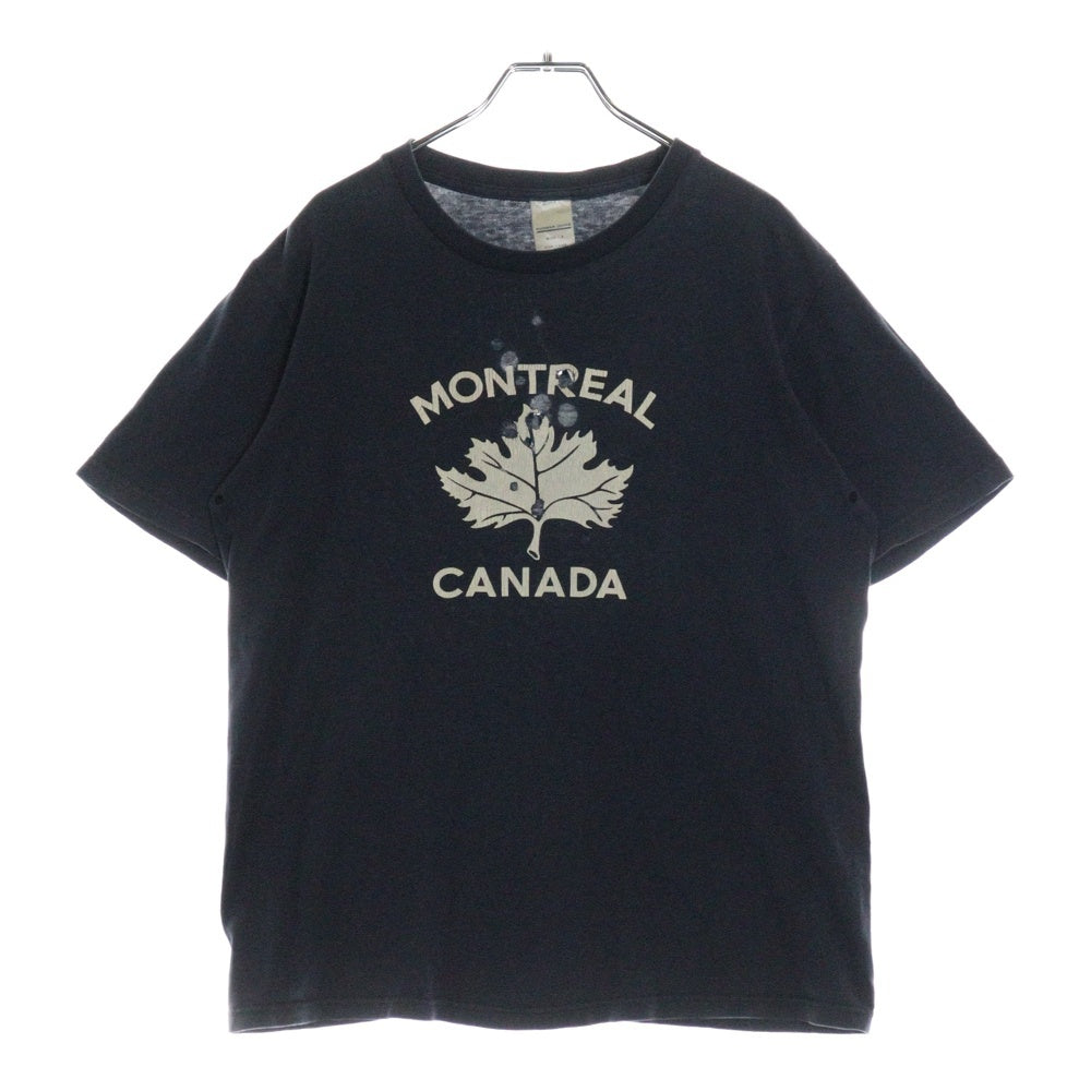 NUMBER (N)INE(ナンバーナイン) 01SS タイム期 モントリオールカナダ 半袖Tシャツ カットソー ネイビー