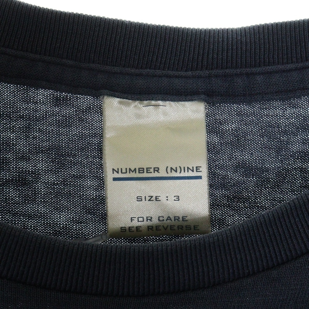 NUMBER (N)INE(ナンバーナイン) 01SS タイム期 モントリオールカナダ 半袖Tシャツ カットソー ネイビー