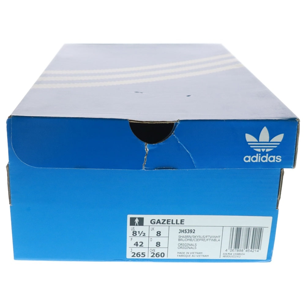 adidas(アディダス) Gazelle スウェード ローカットシューズ ブラウン JH5392