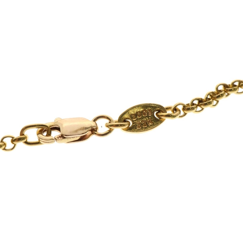 CHROME HEARTS(クロムハーツ) 22K NECKCHAIN R20 ロールチェーンネックレス 20inch ゴールド BCA011