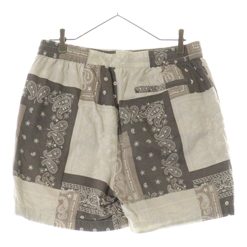 KITH(キス) Washed Cotton Bandana Active Short バンダナショーツ ハーフパンツ グレー