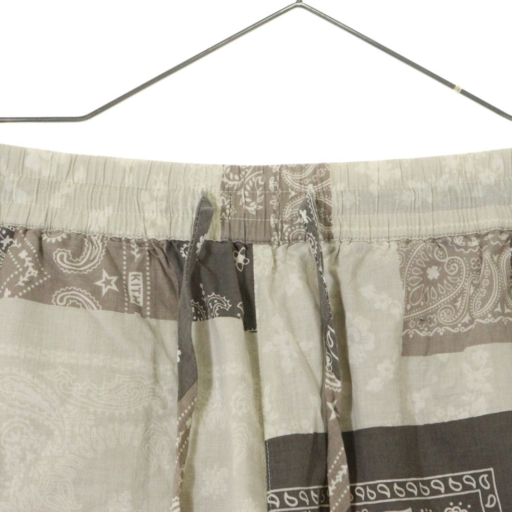 KITH(キス) Washed Cotton Bandana Active Short バンダナショーツ ハーフパンツ グレー