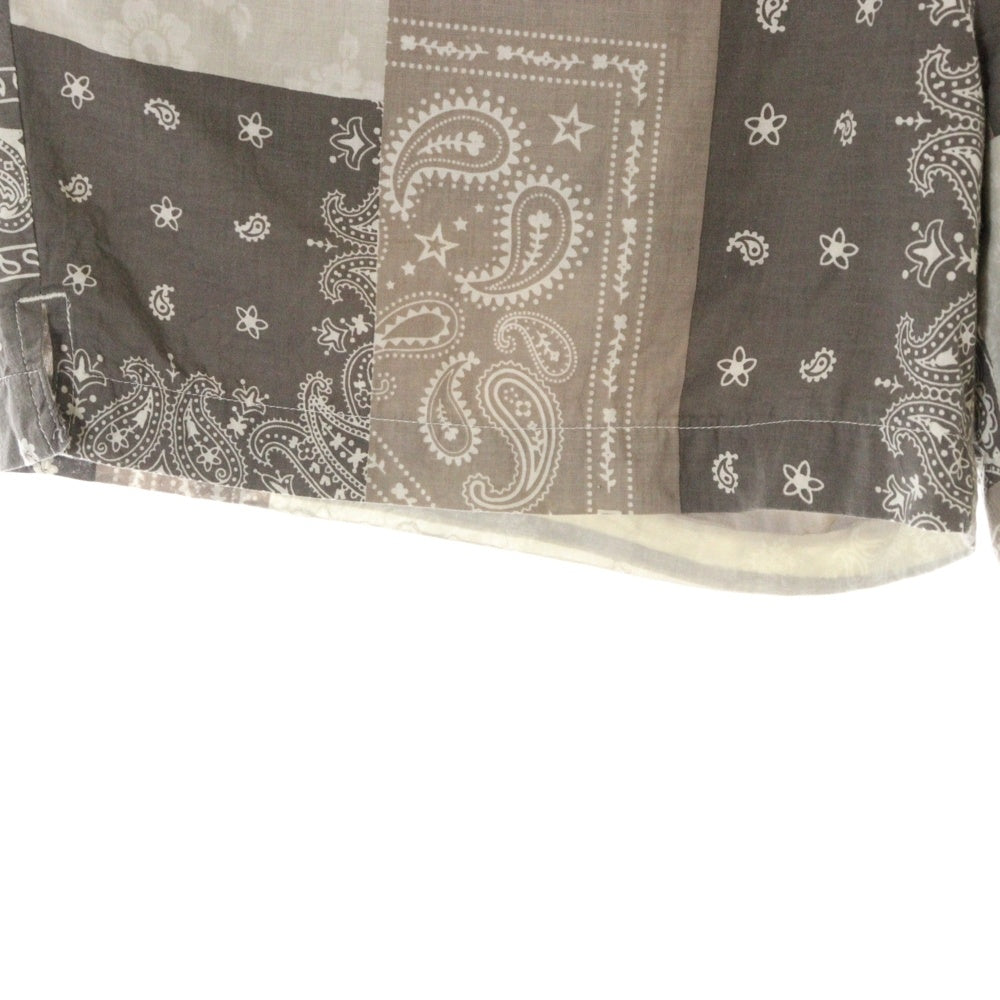 KITH(キス) Washed Cotton Bandana Active Short バンダナショーツ ハーフパンツ グレー
