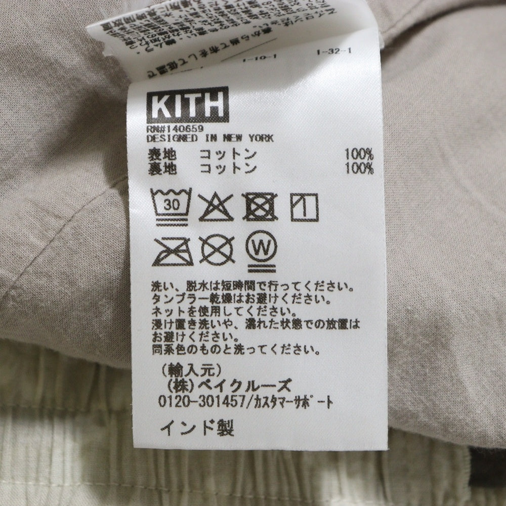 KITH(キス) Washed Cotton Bandana Active Short バンダナショーツ ハーフパンツ グレー