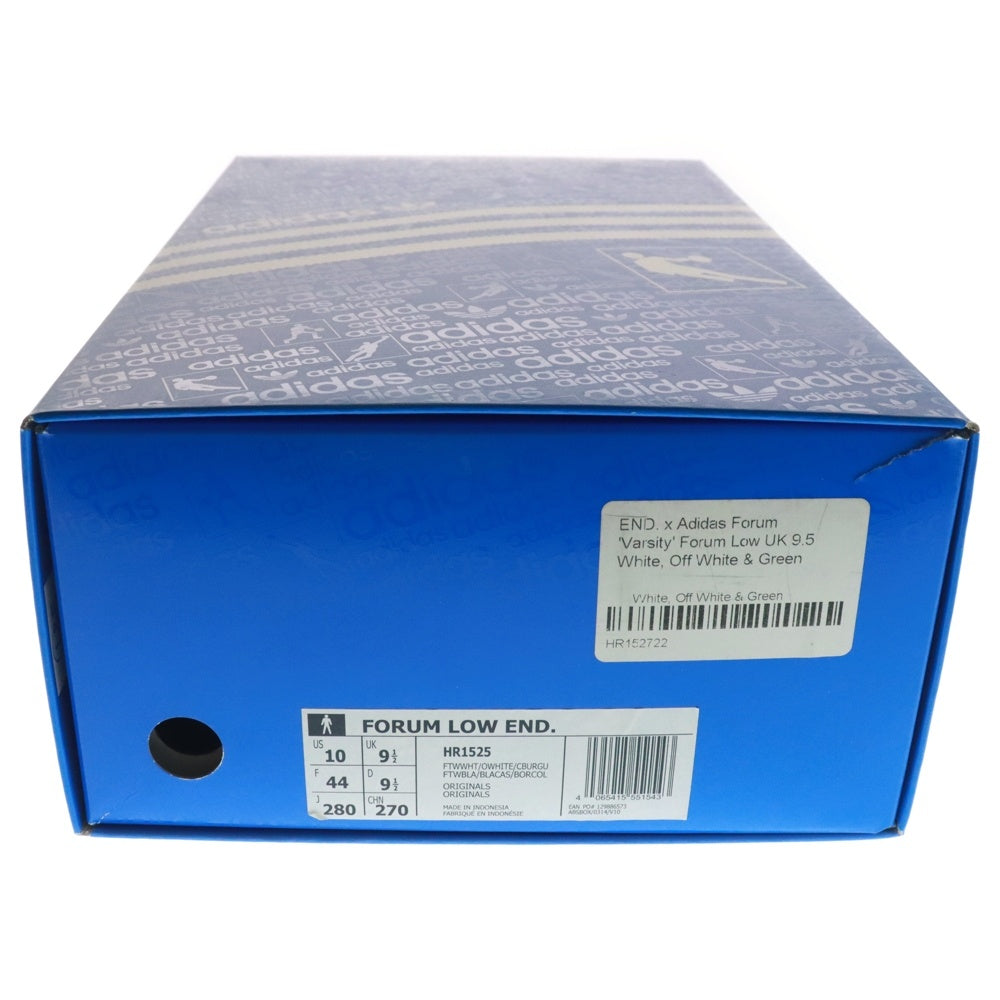 adidas Originals(アディダスオリジナルス) ×END FORUM LOW END エンド フォーラム バーシティ ローカットスニーカー ホワイト US10/28cm HR1525