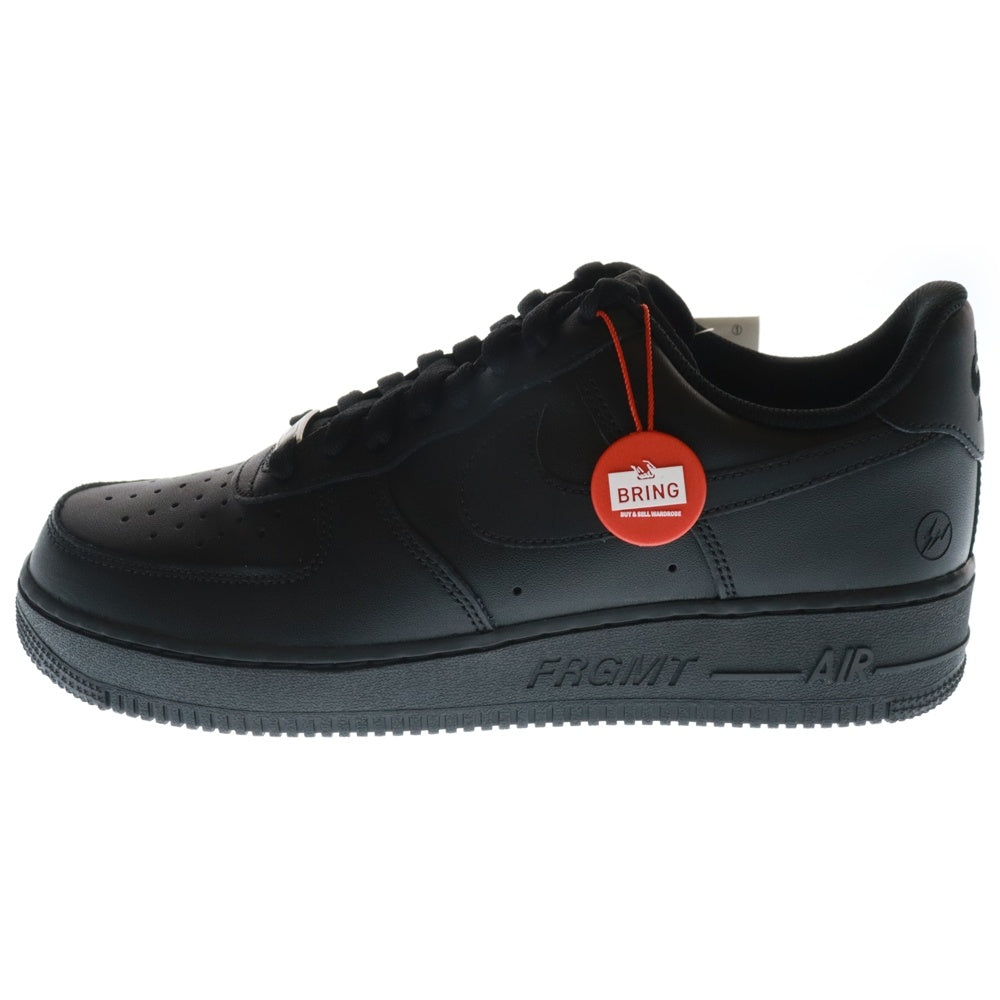 NIKE(ナイキ) 23AW WEEKEND限定 FRAGMENT DESIGN AIR FORCE1 07 フラグメントデザイン エアフォース1 ローカットスニーカー ブラック US9/27cm CW2288-001 WE-23AW-NFW-01