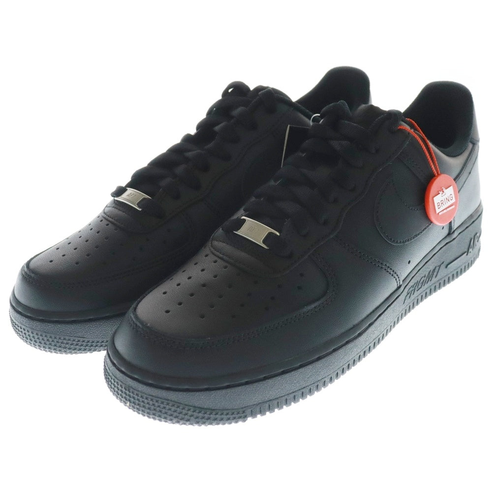 NIKE(ナイキ) 23AW WEEKEND限定 FRAGMENT DESIGN AIR FORCE1 07 フラグメントデザイン エアフォース1 ローカットスニーカー ブラック US9/27cm CW2288-001 WE-23AW-NFW-01