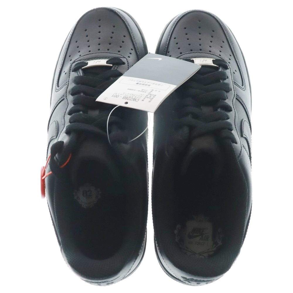 NIKE(ナイキ) 23AW WEEKEND限定 FRAGMENT DESIGN AIR FORCE1 07 フラグメントデザイン エアフォース1 ローカットスニーカー ブラック US9/27cm CW2288-001 WE-23AW-NFW-01
