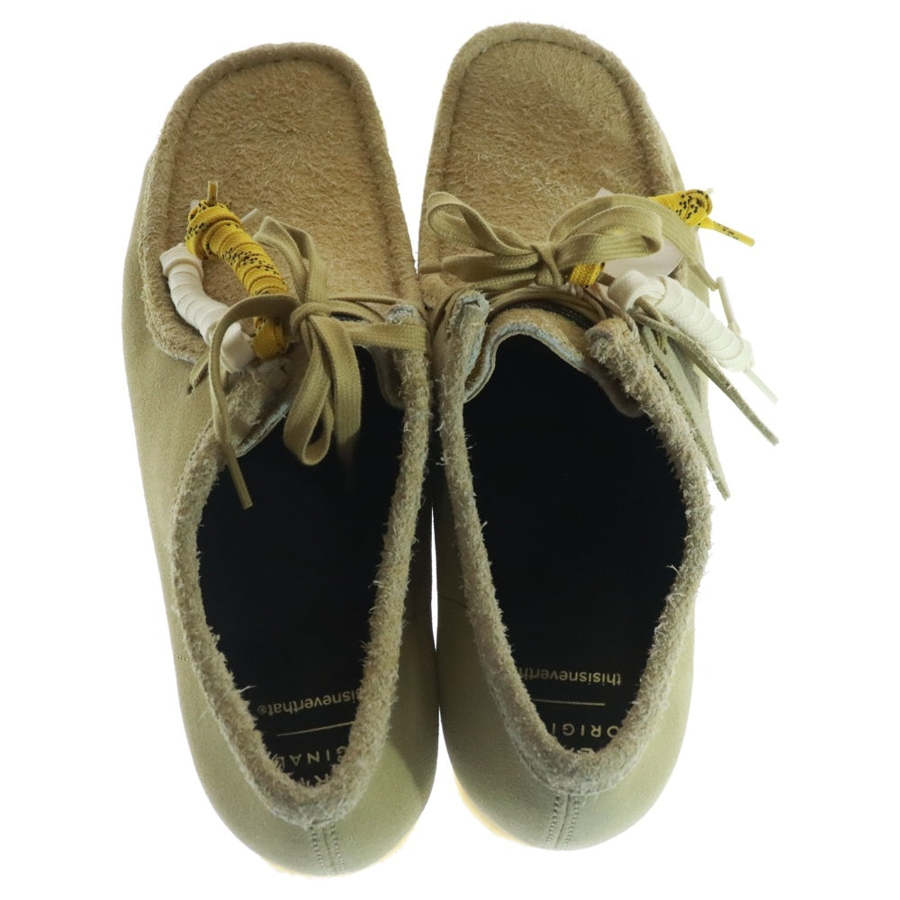 Clarks ORIGINALS(クラークス オリジナルス) ×thisisneverthat Wallabee ディスイズネバーザット ワラビー スウェードローカットシューズ アイボリー