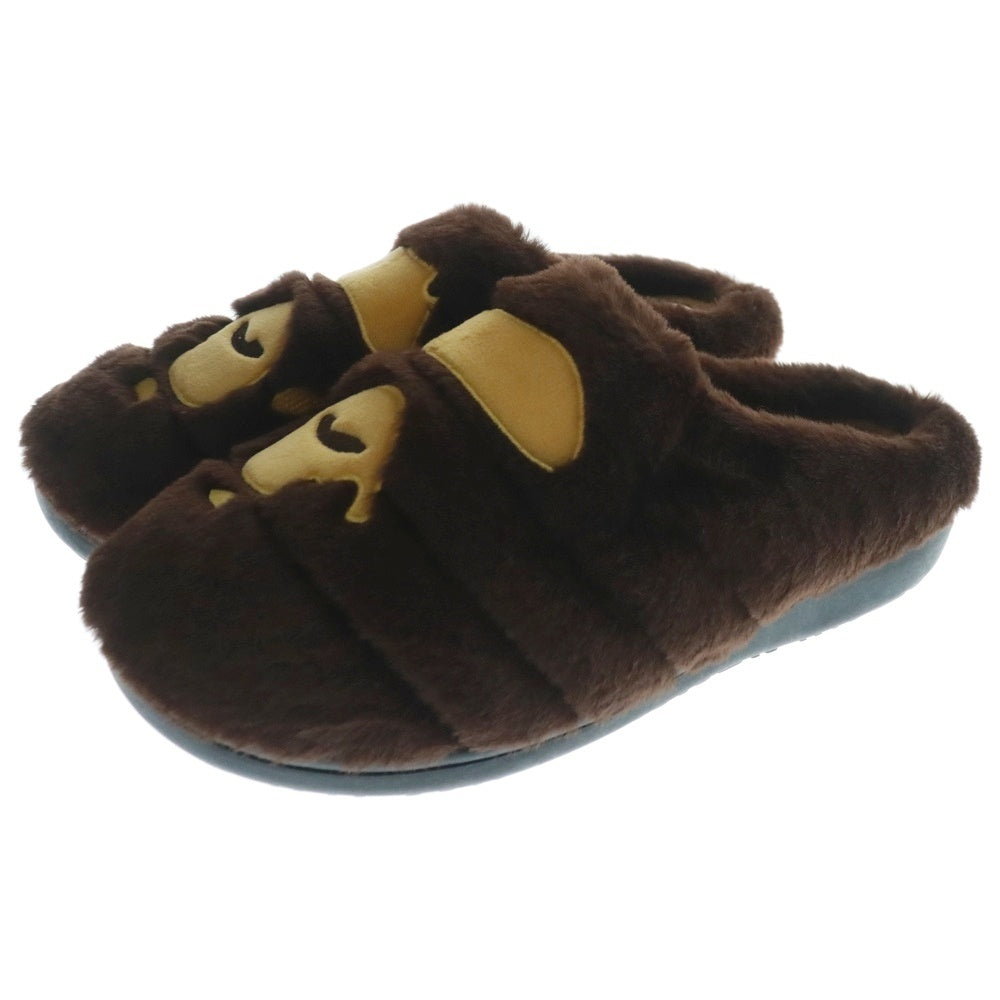 A BATHING APE(アベイシングエイプ) ×SUBU APE HEAD PUFFER SANDALS スブ サンダル ローカットシューズ ブラウン 1K80191901