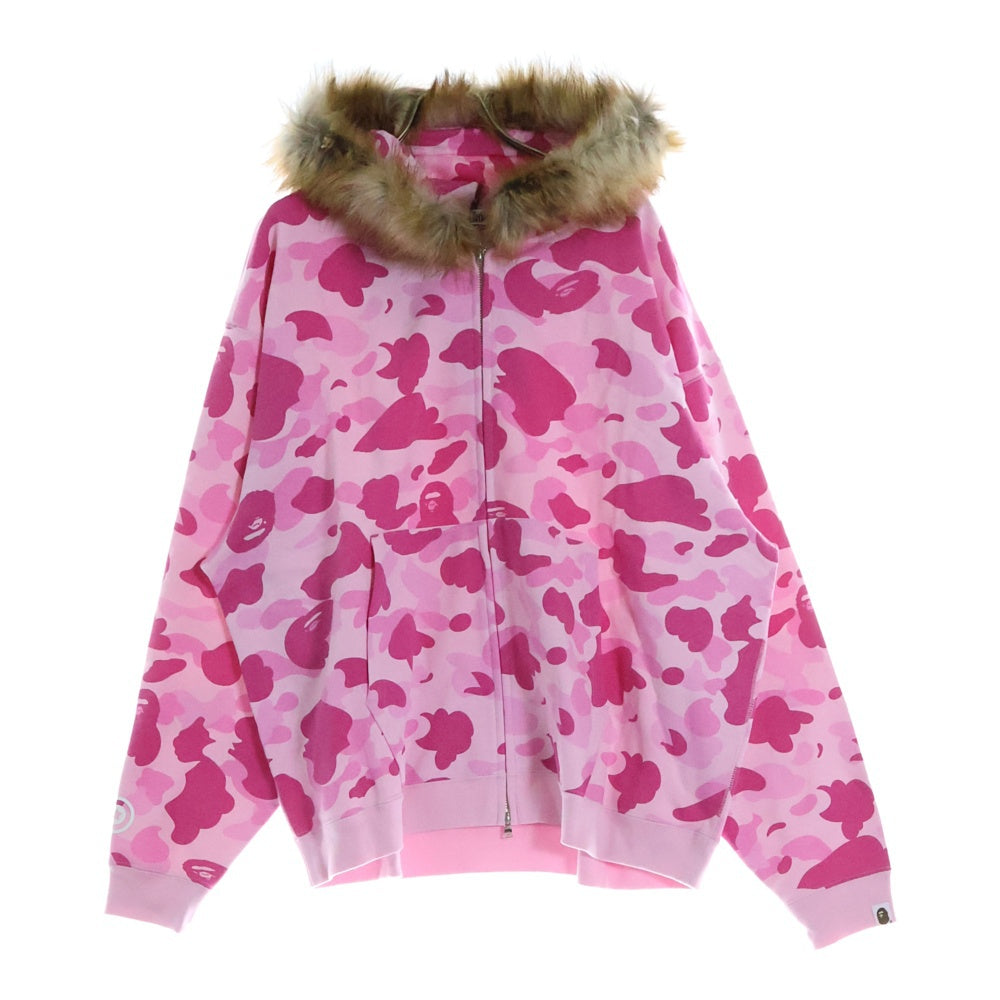 A BATHING APE(アベイシングエイプ) ×CACTUS JACK×DON TOLIVER FAUX FUR SHARK ZIP HOODIE カクタスジャック ドン トリバー フェイクファー ジップアップスウェットパーカー 001ZPK731901C