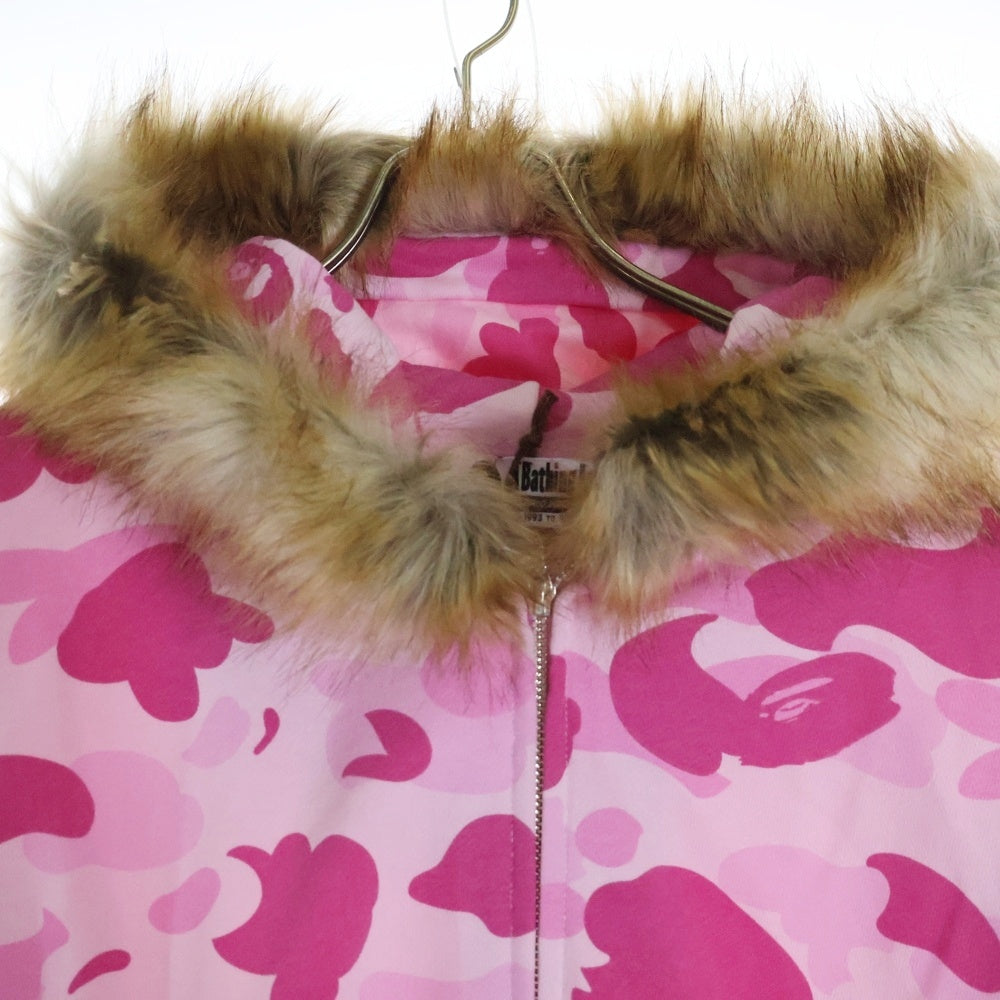 A BATHING APE(アベイシングエイプ) ×CACTUS JACK×DON TOLIVER FAUX FUR SHARK ZIP HOODIE カクタスジャック ドン トリバー フェイクファー ジップアップスウェットパーカー 001ZPK731901C