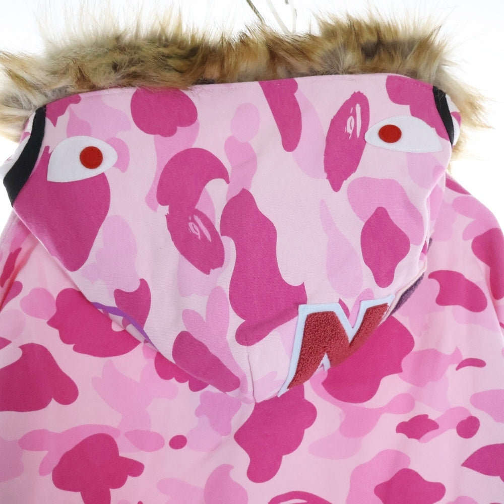 A BATHING APE(アベイシングエイプ) ×CACTUS JACK×DON TOLIVER FAUX FUR SHARK ZIP HOODIE カクタスジャック ドン トリバー フェイクファー ジップアップスウェットパーカー 001ZPK731901C