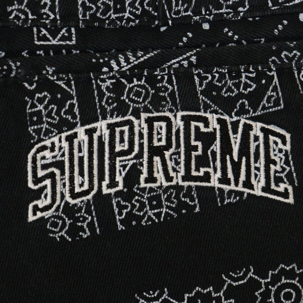 SUPREME(シュプリーム) 20SS Paisley Grid Chino Pant ペイズリーグリッドチノロングパンツ ブラック