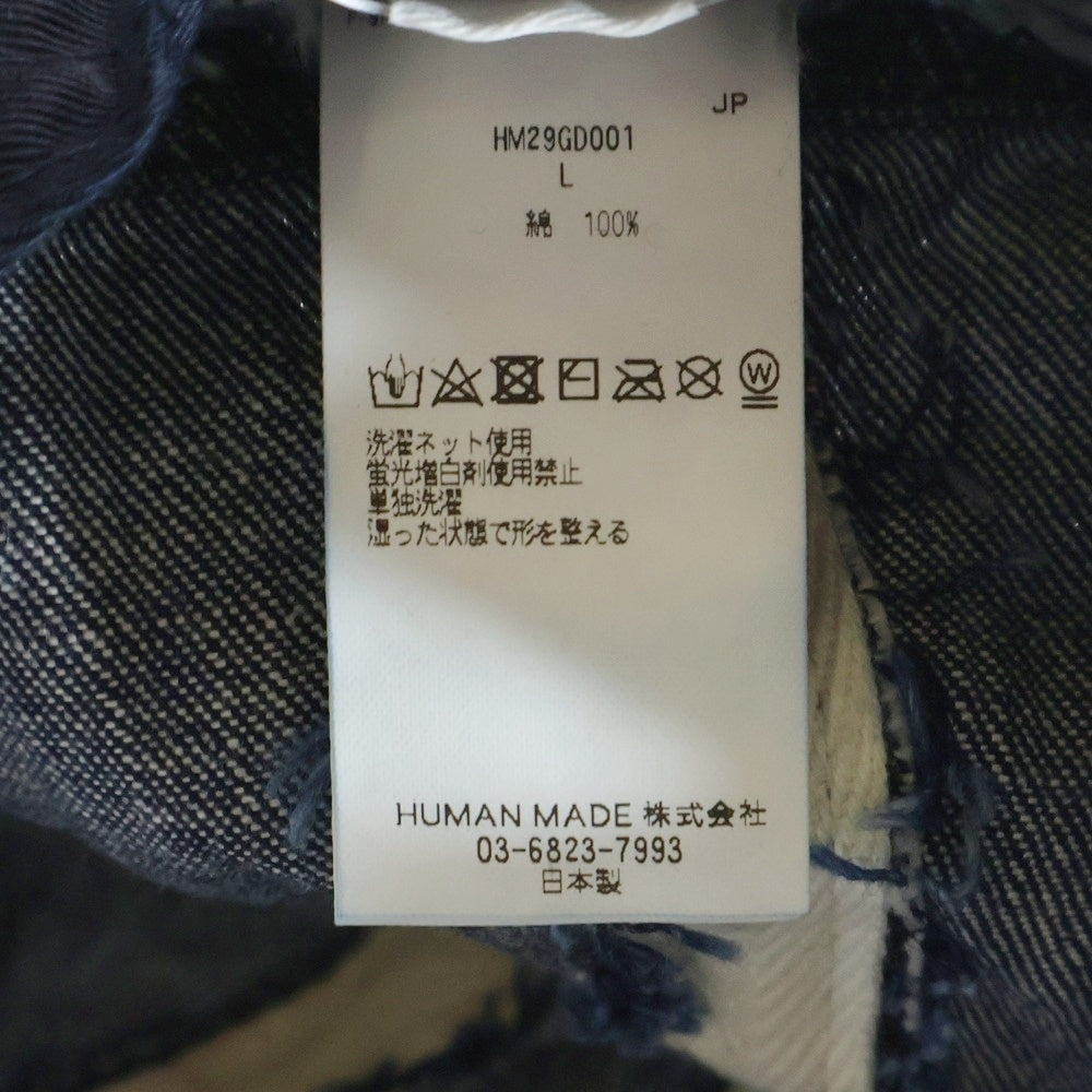 HUMAN MADE(ヒューマンメイド) DENIM HAT デニムバケットハット 帽子 インディゴ HM29GD001