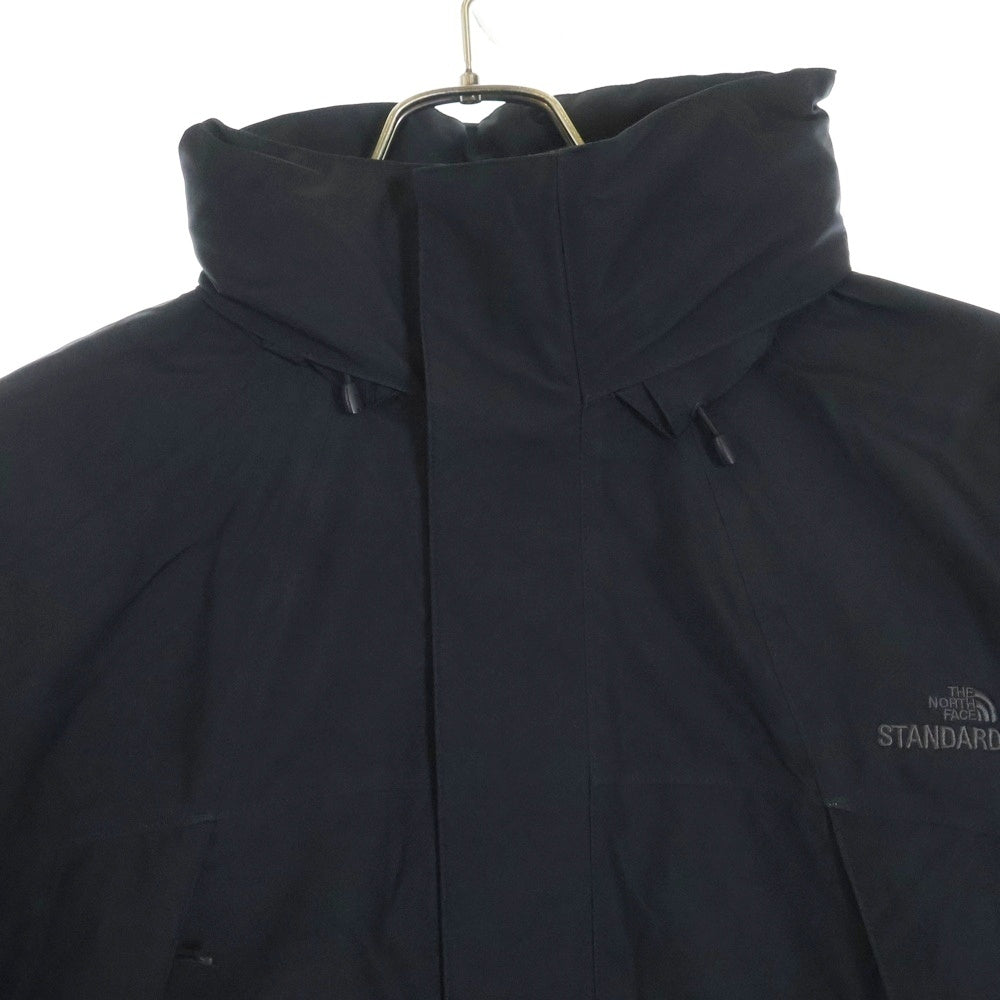 THE NORTH FACE(ザノースフェイス) STANDARD限定 RAINTEX JACKET Product Number ロゴ刺繍ナイロンジャケット マウンテンパーカー ブラック NP62430R