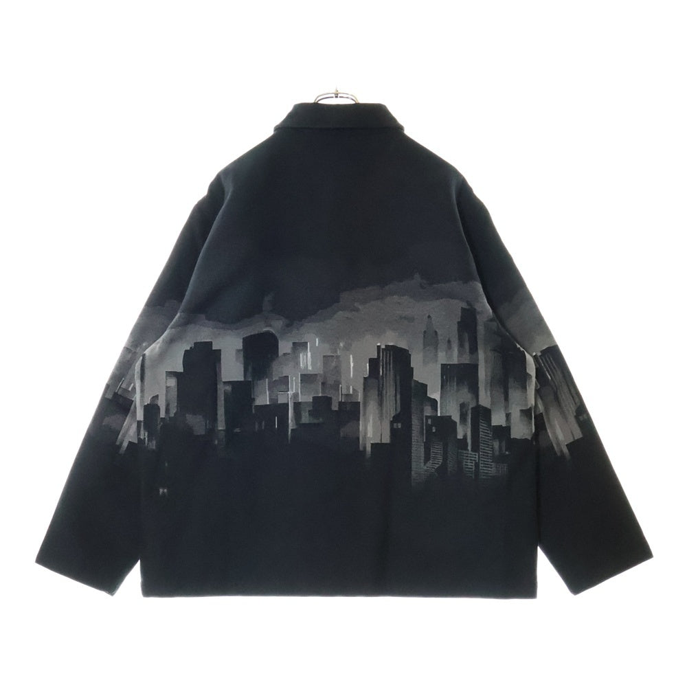 KITH(キス) 24AW ×Batman Signal Tapestry Coaches Jacket バットマン シグナルタペストリー コーチジャケット ブラック