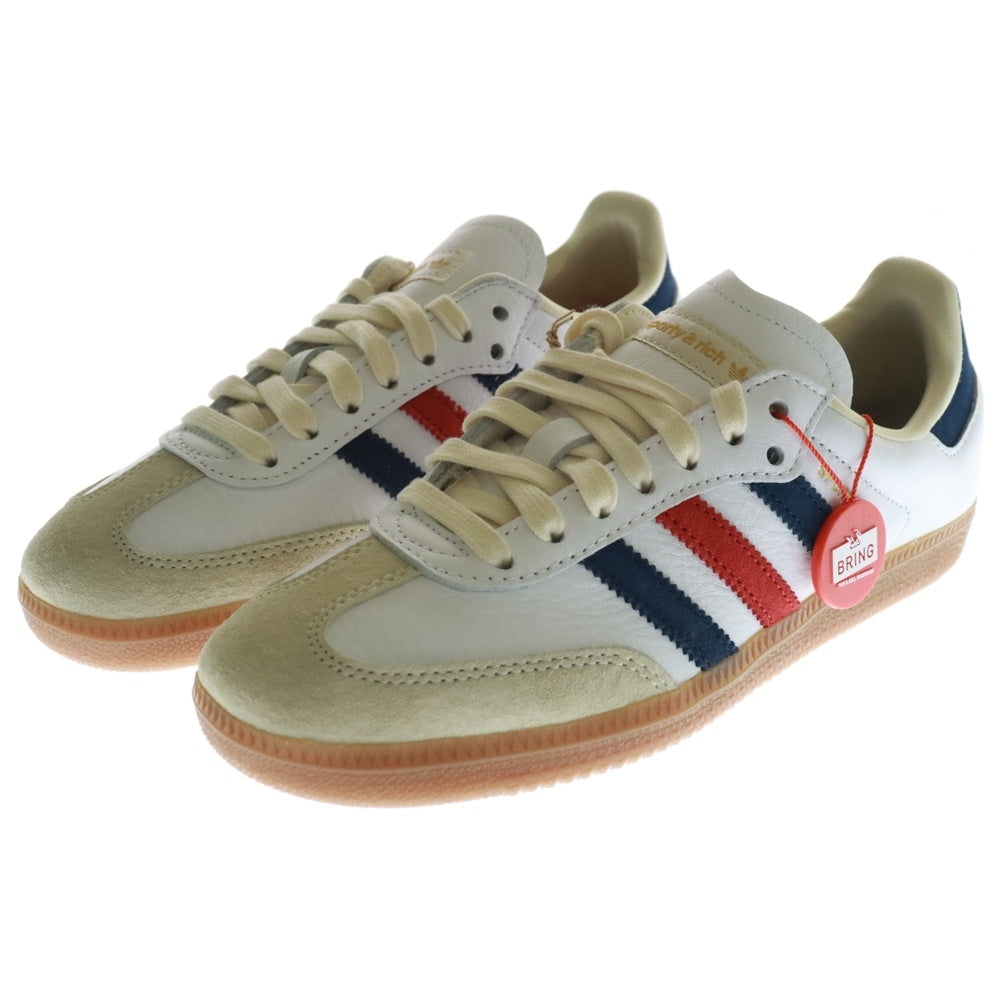 adidas Originals(アディダスオリジナルス) ×スポーティアンドリッチ サンバ ローカットスニーカー ホワイト レディース US5.5/23.5cm IH8338