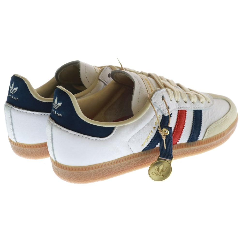 adidas Originals(アディダスオリジナルス) ×スポーティアンドリッチ サンバ ローカットスニーカー ホワイト レディース US5.5/23.5cm IH8338