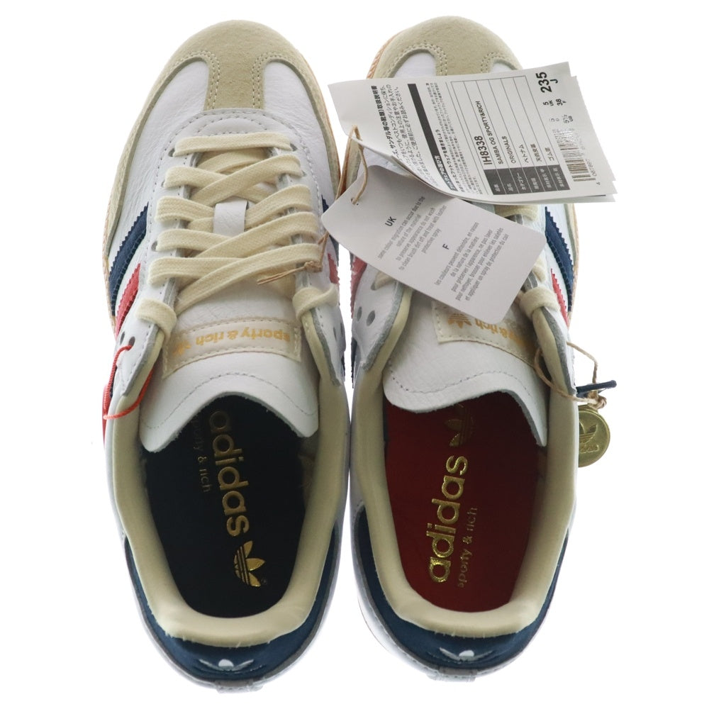 adidas Originals(アディダスオリジナルス) ×スポーティアンドリッチ サンバ ローカットスニーカー ホワイト レディース US5.5/23.5cm IH8338