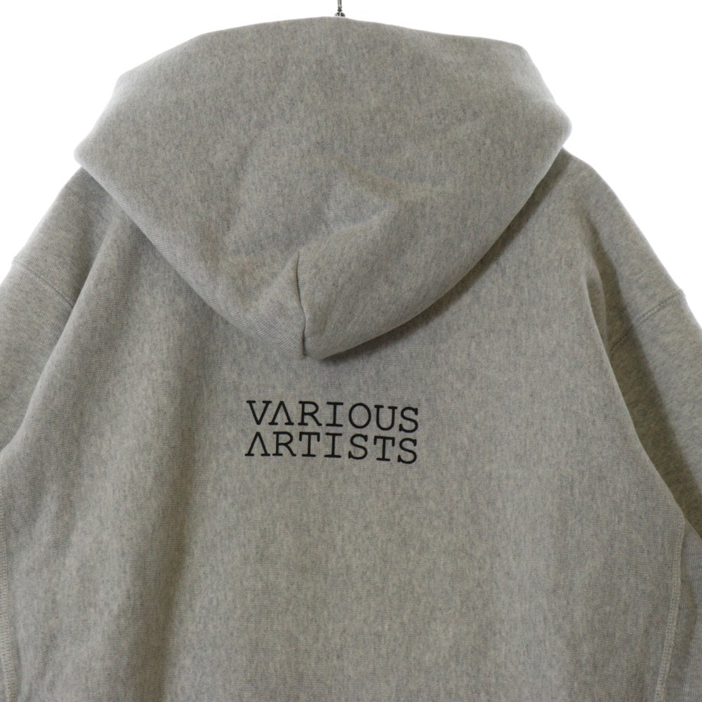 CHAMPION(チャンピオン) ×VARIOUS ARTISTS REVERSE WEAVE HOODIE ヴァリアス アーティスト リバースウィーブ プルオーバースウェットパーカー フーディー グレー C8-Z112
