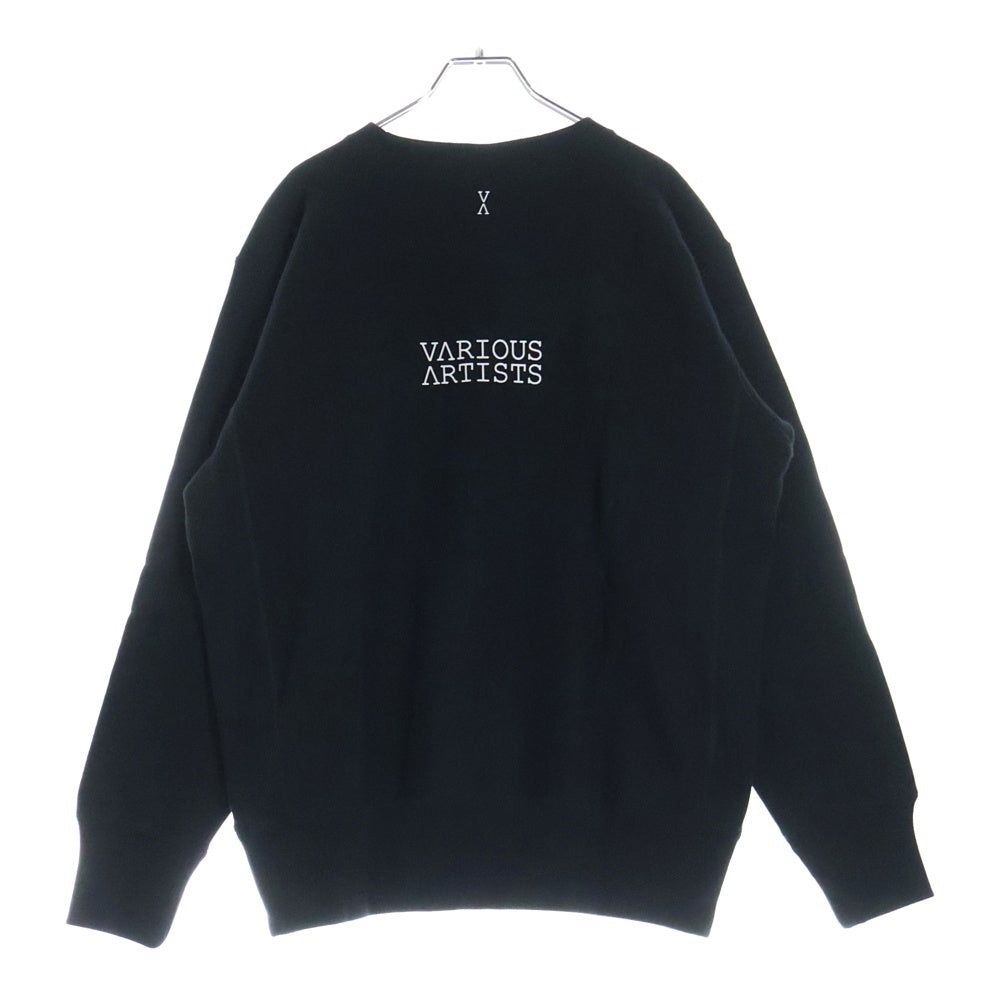 CHAMPION(チャンピオン) ×VARIOUS ARTISTS REVERSE WEAVE SWEATSHIRT ヴァリアス アーティスト リバースウィーブ クルーネックスウェットトレーナー ブラック C8-Z024