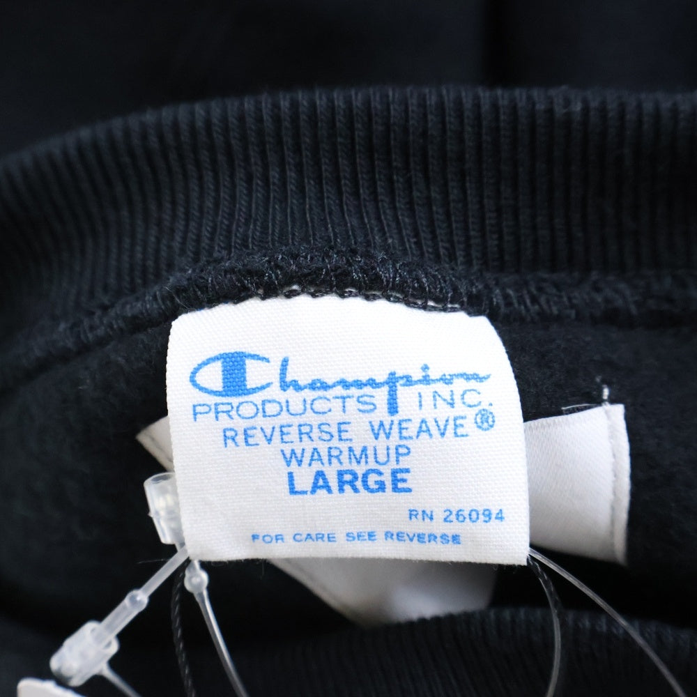 CHAMPION(チャンピオン) ×VARIOUS ARTISTS REVERSE WEAVE SWEATSHIRT ヴァリアス アーティスト リバースウィーブ クルーネックスウェットトレーナー ブラック C8-Z024