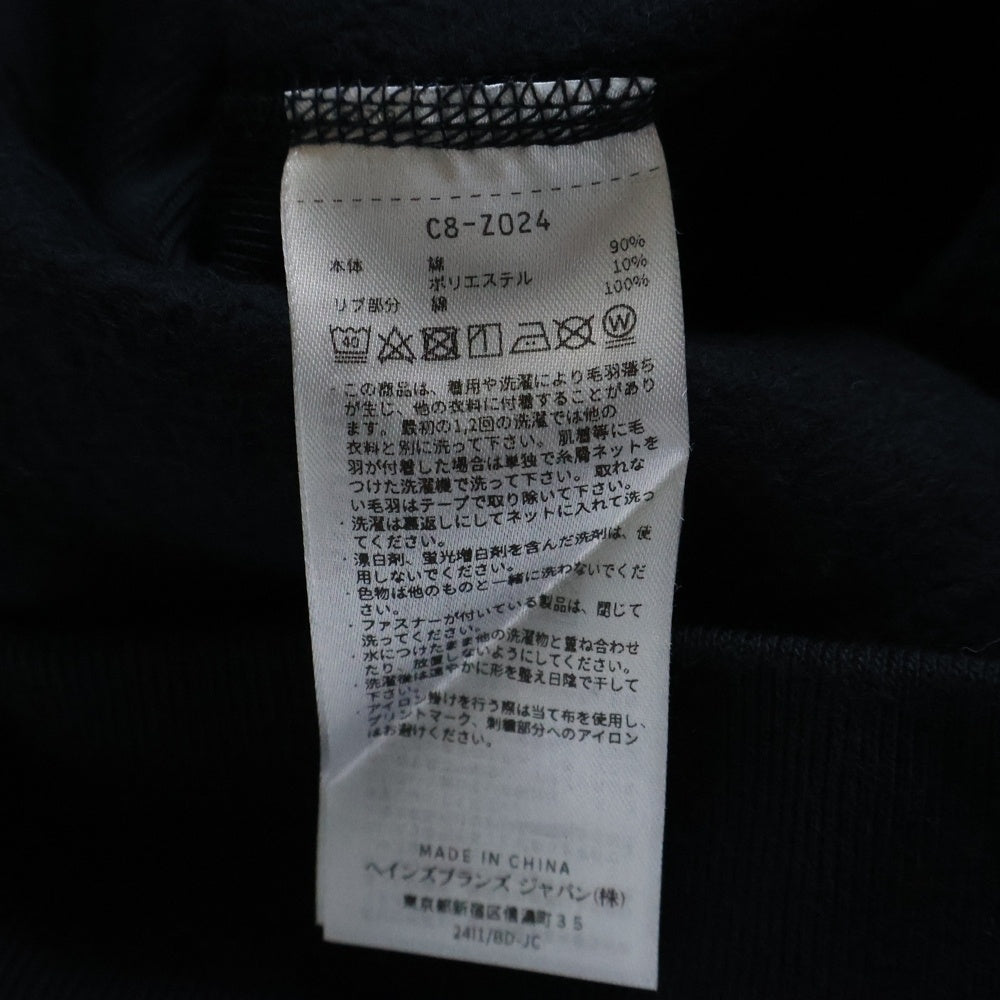 CHAMPION(チャンピオン) ×VARIOUS ARTISTS REVERSE WEAVE SWEATSHIRT ヴァリアス アーティスト リバースウィーブ クルーネックスウェットトレーナー ブラック C8-Z024