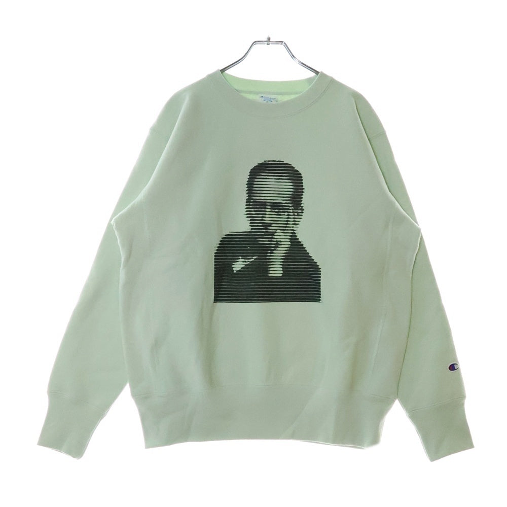 CHAMPION(チャンピオン) ×VARIOUS ARTISTS REVERSE WEAVE SWEATSHIRT ヴァリアス アーティスト リバースウィーブ クルーネックスウェットトレーナー グリーン C8-Z027
