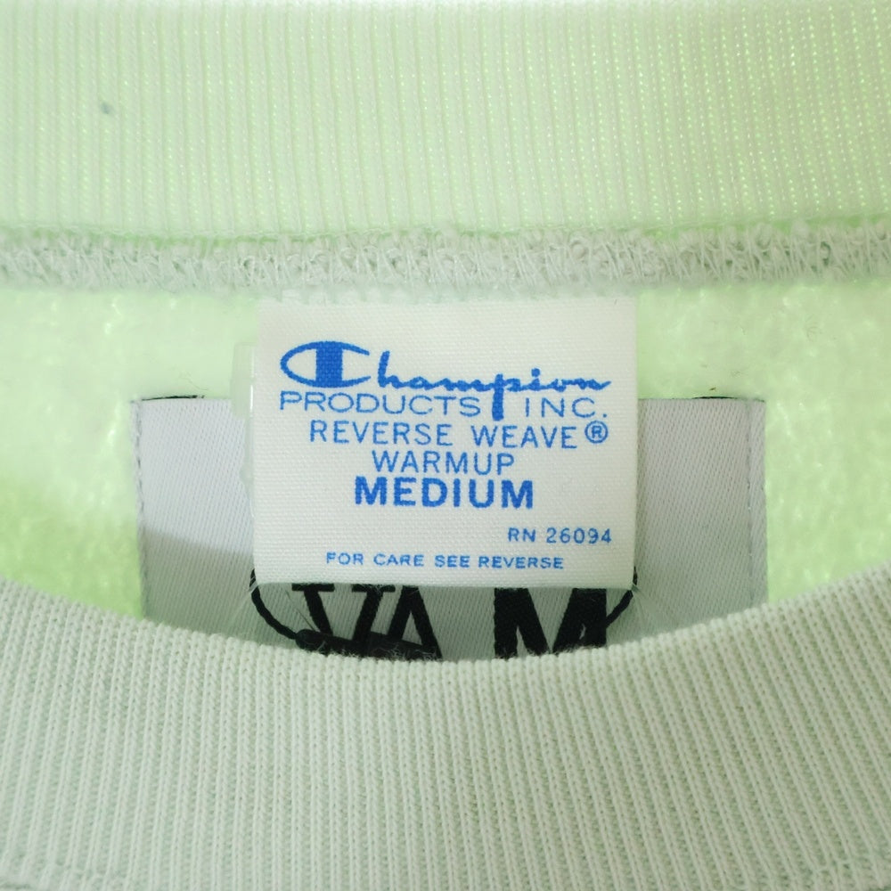 CHAMPION(チャンピオン) ×VARIOUS ARTISTS REVERSE WEAVE SWEATSHIRT ヴァリアス アーティスト リバースウィーブ クルーネックスウェットトレーナー グリーン C8-Z027