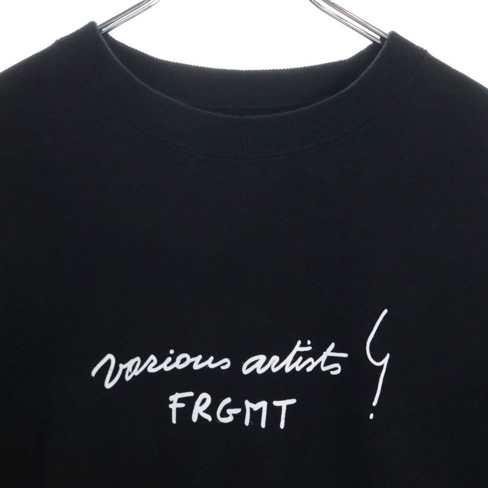 agnes b.(アニエスベー) ×VARIOUS ARTISTS ×FRAGMENT SWEATSHIRT ヴァリアス アーティスト フラグメントデザイン クルーネックスウェットトレーナー ブラック EX93SFD4