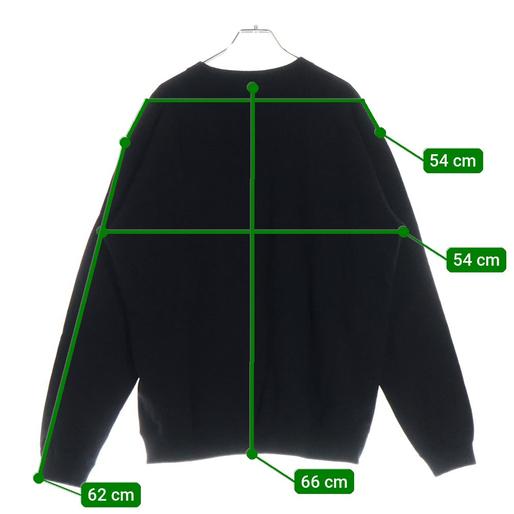agnes b.(アニエスベー) ×VARIOUS ARTISTS ×FRAGMENT SWEATSHIRT ヴァリアス アーティスト フラグメントデザイン クルーネックスウェットトレーナー ブラック EX93SFD4