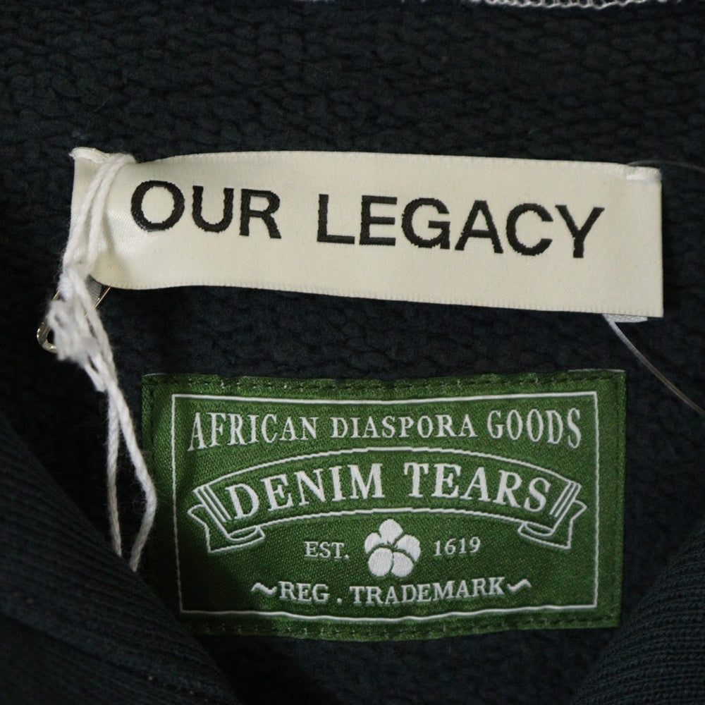 OUR LEGACY(アワーレガシー) ×DENIM TEARS 2PAC WORKSHOP HOOD デニムティアーズ プルオーバースウェットパーカー グレー WS4226HB