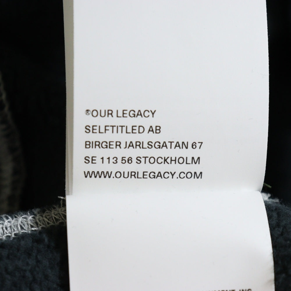 OUR LEGACY(アワーレガシー) ×DENIM TEARS 2PAC WORKSHOP HOOD デニムティアーズ プルオーバースウェットパーカー グレー WS4226HB
