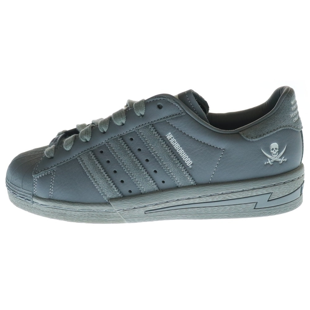 adidas Originals(アディダスオリジナルス) ×NEIGHBORHOOD SSTR N 2024 SUPERSTAR ネイバーフッド スーパースター ローカットスニーカー グレー US8.5/26.5cm IE6115