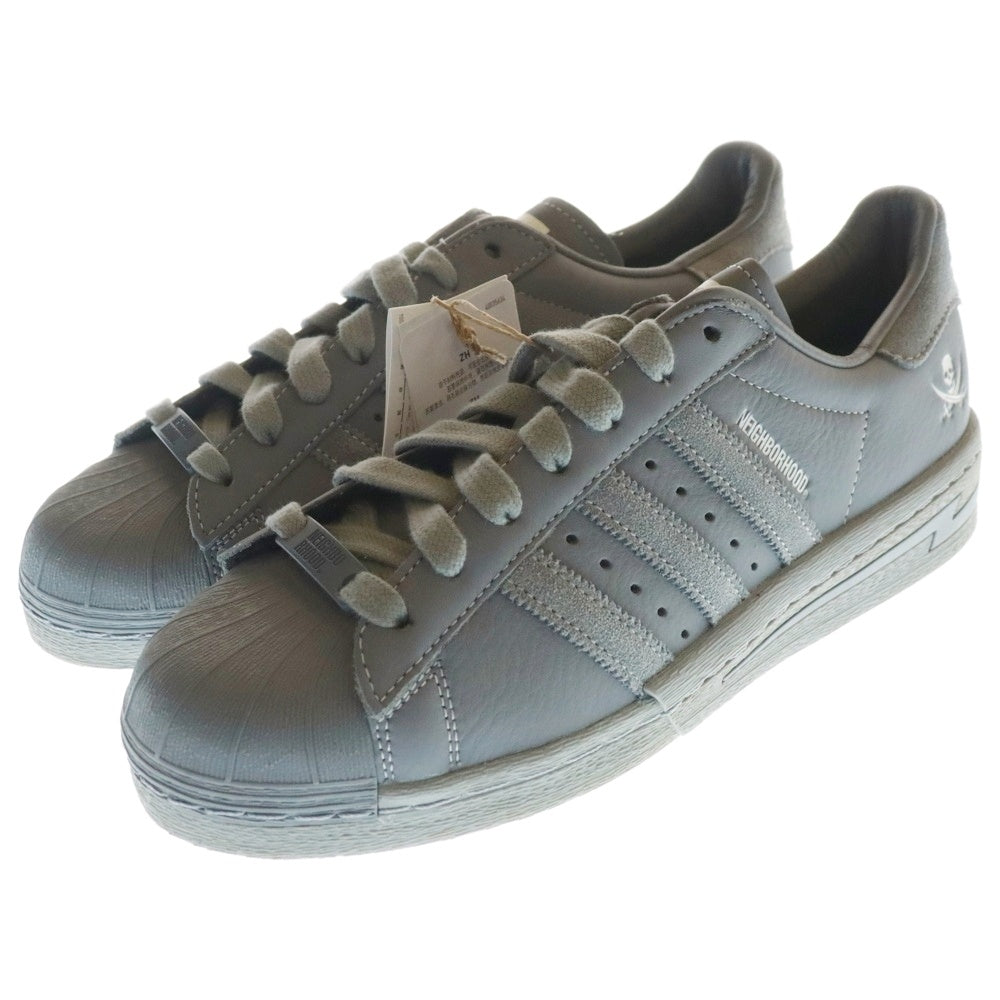adidas Originals(アディダスオリジナルス) ×NEIGHBORHOOD SSTR N 2024 SUPERSTAR ネイバーフッド スーパースター ローカットスニーカー グレー US8.5/26.5cm IE6115