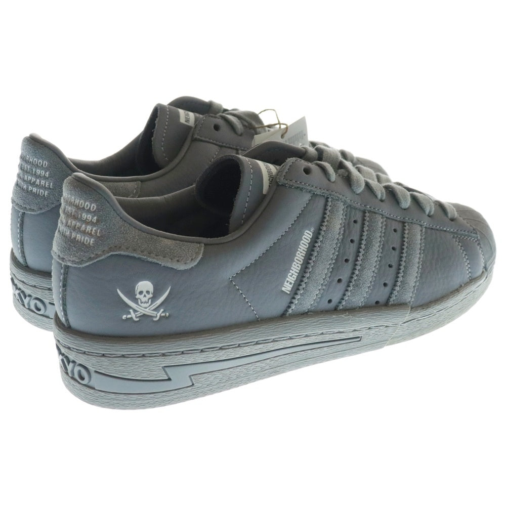 adidas Originals(アディダスオリジナルス) ×NEIGHBORHOOD SSTR N 2024 SUPERSTAR ネイバーフッド スーパースター ローカットスニーカー グレー US8.5/26.5cm IE6115