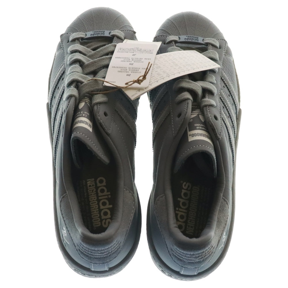 adidas Originals(アディダスオリジナルス) ×NEIGHBORHOOD SSTR N 2024 SUPERSTAR ネイバーフッド スーパースター ローカットスニーカー グレー US8.5/26.5cm IE6115