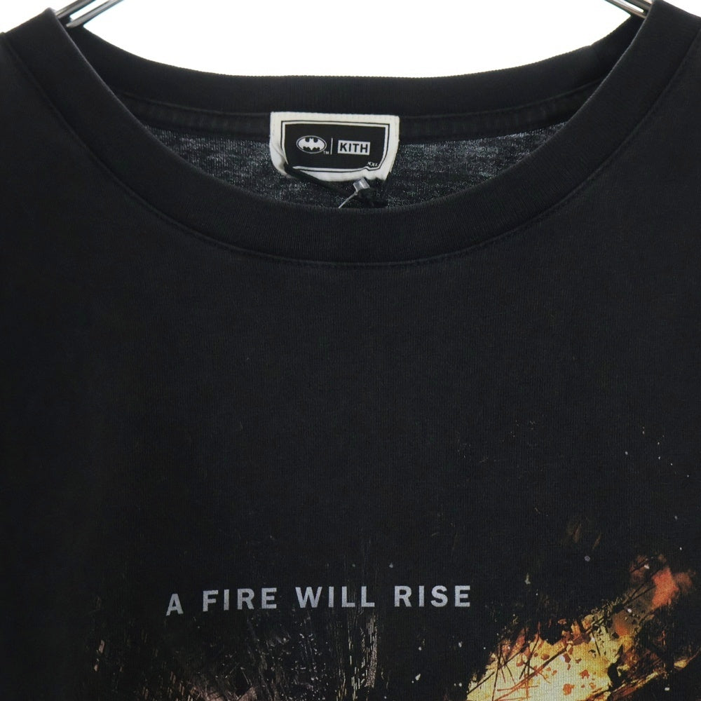 KITH(キス) ×BATMAN Dark Knight Rises Vintage Tee バットマン ダークナイト ヴィンテージ 半袖Tシャツ グレー