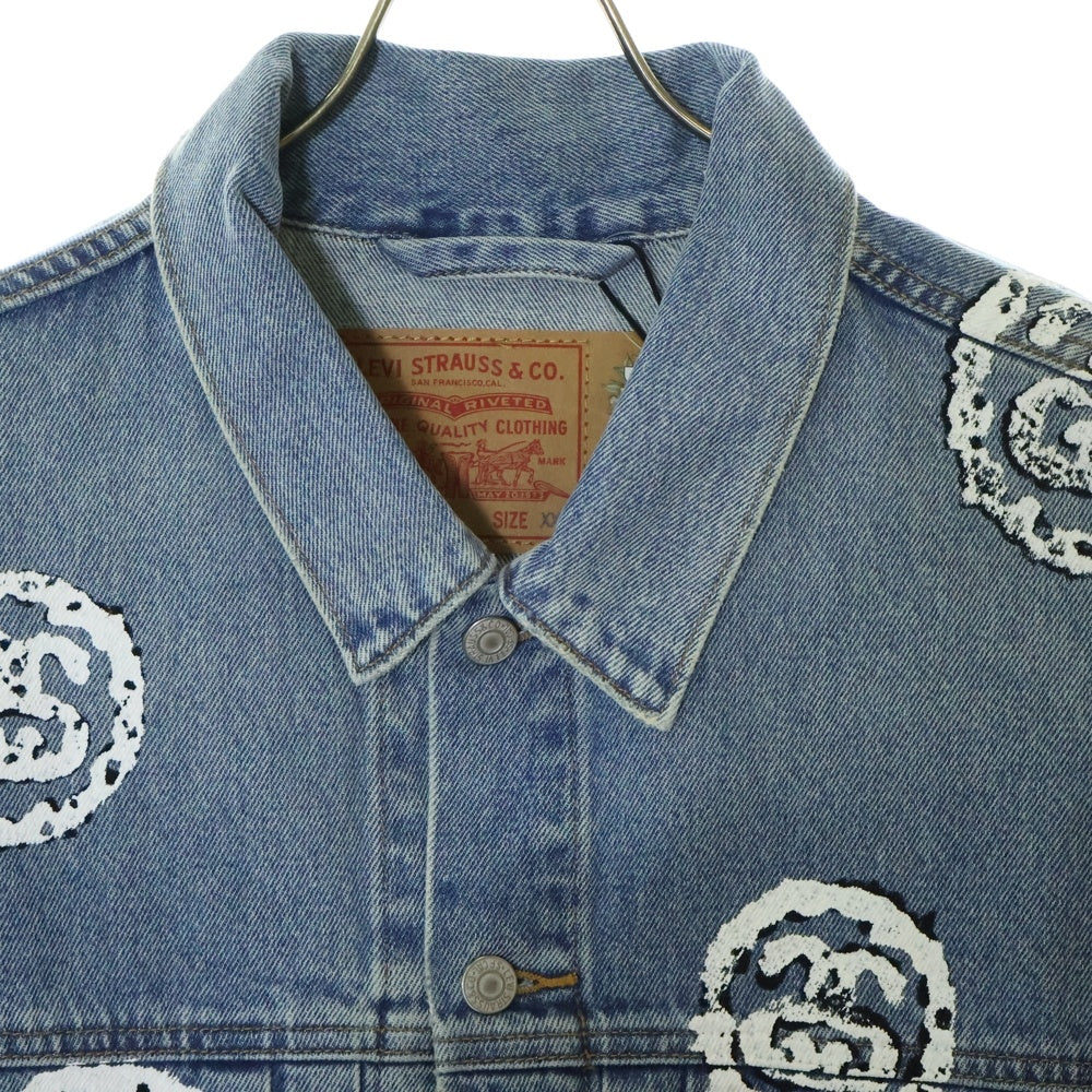 DENIM TEARS(デニムティアーズ) ×STUSSY Levi's Type2 Denim Jacket ステューシー リーバイス デニムジャケット インディゴ
