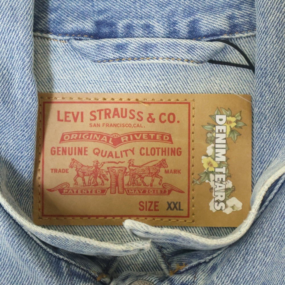 DENIM TEARS(デニムティアーズ) ×STUSSY Levi's Type2 Denim Jacket ステューシー リーバイス デニムジャケット インディゴ