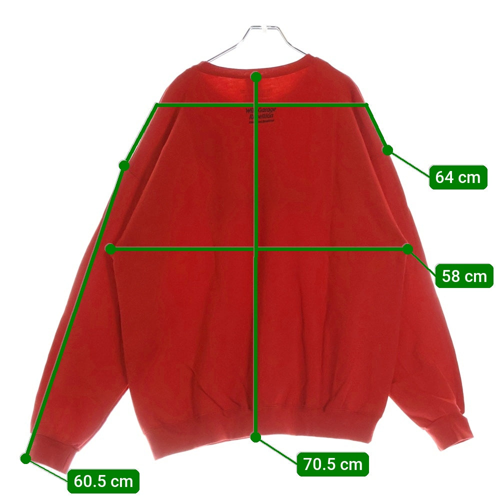 WACKO MARIA(ワコマリア) 22AW CREW NECK SWEAT SHIRT(TYPE-3) クルーネックスウェットトレーナー レッド