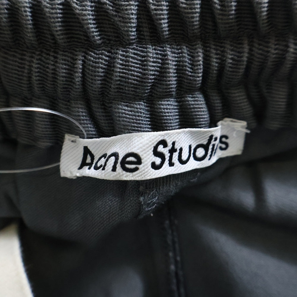 Acne Studios(アクネ ストゥディオズ) PLEATED TROUSERS コットンストレートパンツ グレー BK0518-