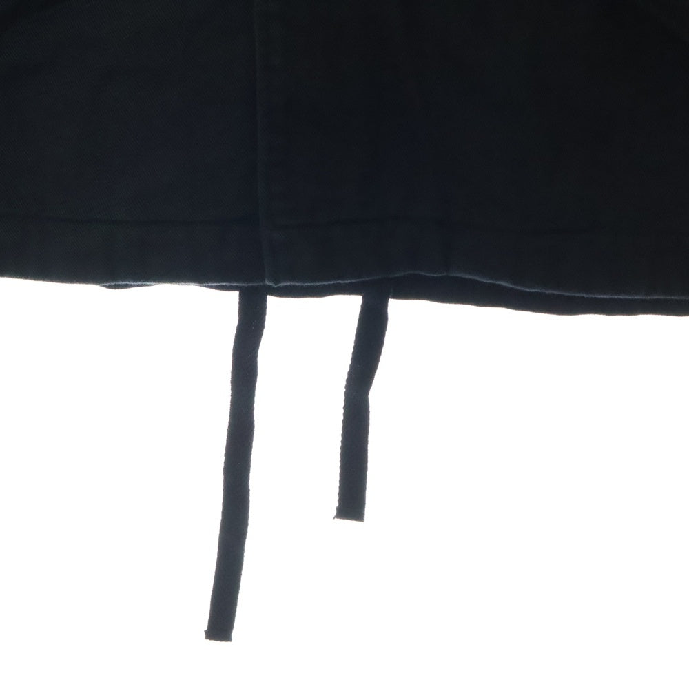 ANCELLM(アンセルム) 24AW DRILL HOODIE JACKET ドリルフーディージャケット ブラック ANC-SH47-B