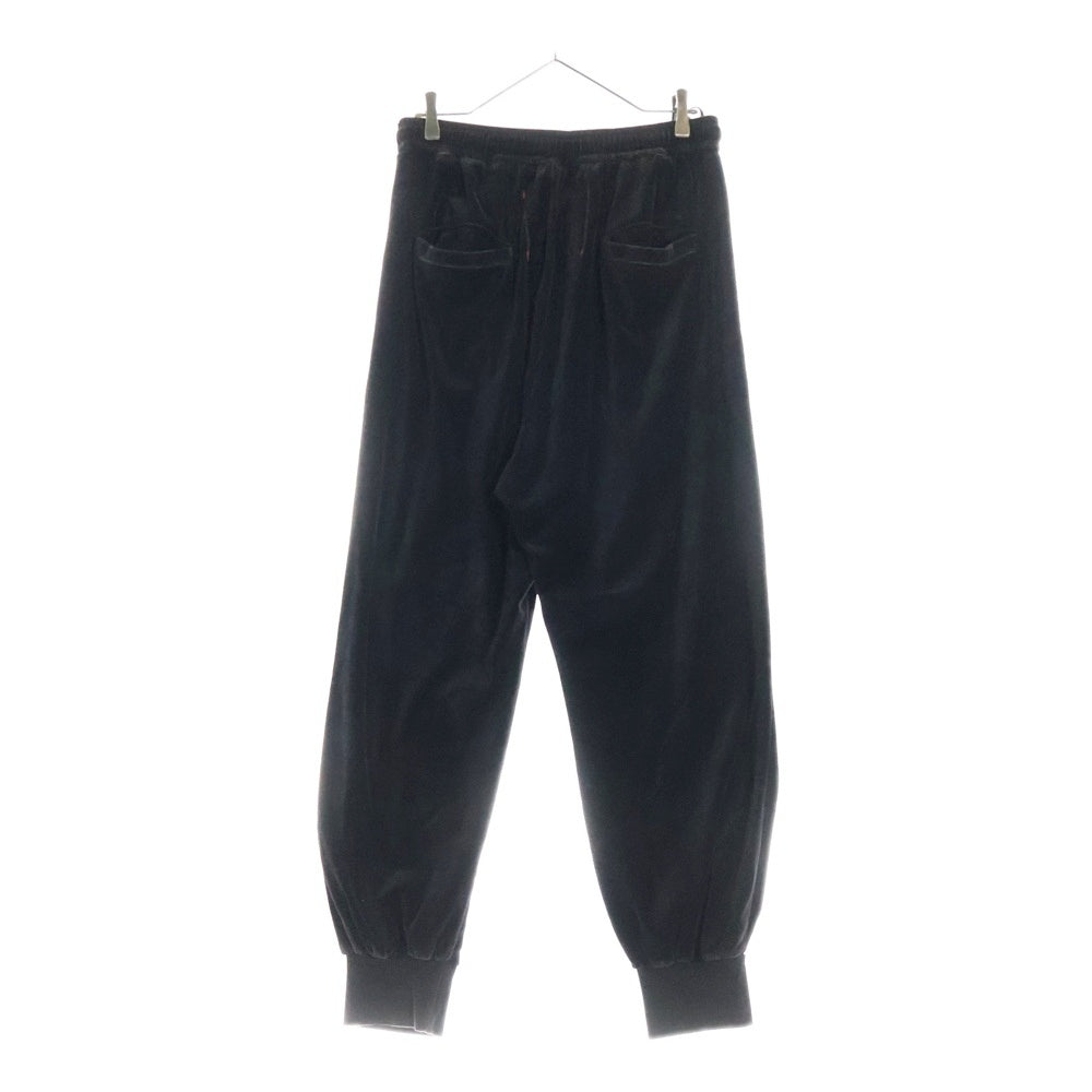 ANCELLM(アンセルム) ×barbell object ab suit Steel バーベルオブジェクト セットアップ ベロアトラックパンツ ベロアトラックジャケット ブラック bo-24a-anc01