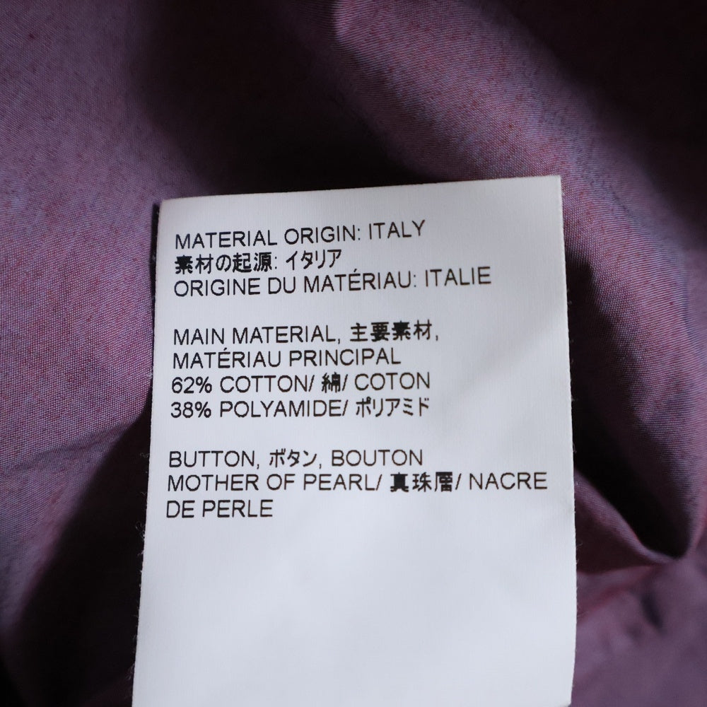 OUR LEGACY(アワーレガシー) 24SS BORROWED SHIR 胸ポケット オープンカラー長袖シャツ パープル